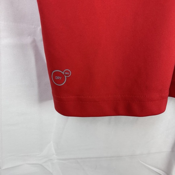 Puma Polo Shirt Mens Large Red Short Sleeve Golf Performance Dry Cell - Picture 12 of 13